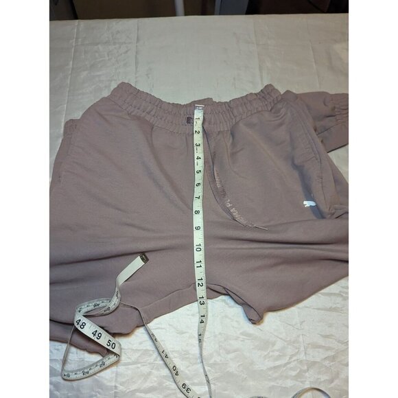 Puma Women's Size Small Dusty Purple Ankle Tight Joggers With Drawstring - Picture 14 of 16